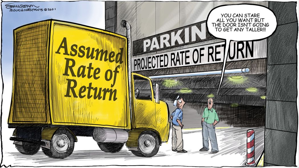 Assumed rate of return cartoon