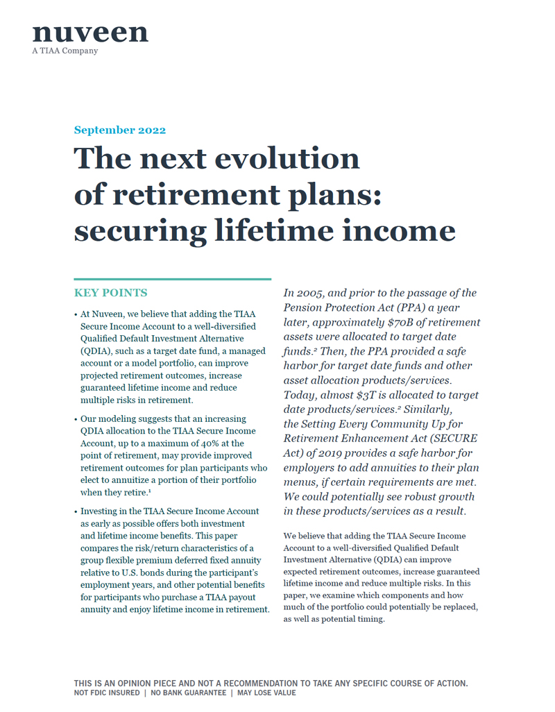 The next evolution of retirement plans