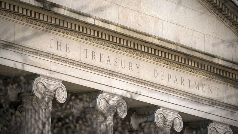 The Treasury building in Washington